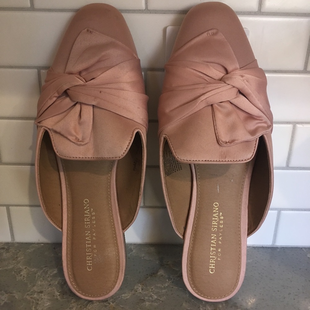 Pink slip on shoes- willing to negotiate price.